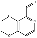 2,3-Dihydro-[1,4]dioxino-[2,3-c]pyridine-5-carbaldehyde Struktur