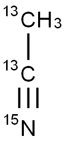 ACETONITRILE-13C2,15N Struktur