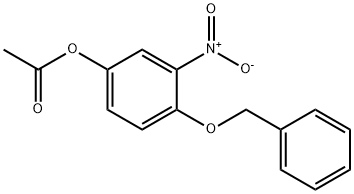 Phenol,3-nitro-4-(phenylMethoxy)-,acetate(ester) Struktur