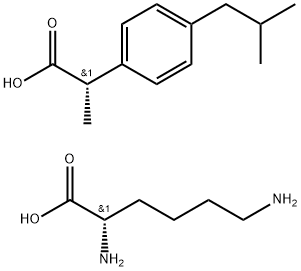 (2S)-2-[4-(2-methylpropyl)phenyl]propanoic acid Struktur