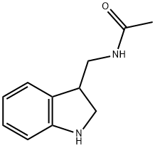 Acetamide,  N-[(2,3-dihydro-1H-indol-3-yl)methyl]- Struktur