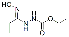 Hydrazinecarboxylic  acid,  2-[1-(hydroxyimino)propyl]-,  ethyl  ester  (9CI) Struktur