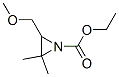 1-Aziridinecarboxylic  acid,  3-(methoxymethyl)-2,2-dimethyl-,  ethyl  ester Struktur