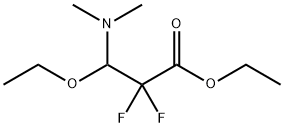 3-(DIMETHYLAMINO)-3-ETHOXY-2,2-DIFLUOROPROPIONIC ACID ETHYL ESTER Struktur