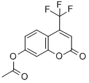 4-(TRIFLUOROMETHYL)UMBELLIFERYL ACETATE Struktur