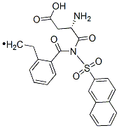 N-(2-naphthalenesulfonyl)aspartyl-(2-phenethyl)amide Struktur