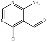 4-AMINO-6-CHLORO-PYRIMIDINE-5-CARBALDEHYDE Structure