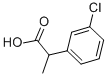 2-(3-CHLOROPHENYL)PROPIONIC ACID Struktur