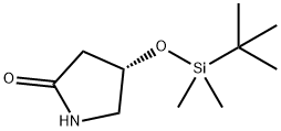 (4S)-4-[[(1,1-Dimethylethyl)dimethylsilyl]oxy]-2-pyrrolidinone Struktur