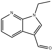 1-ethyl-1H-pyrrolo[2,3-b]pyridine-3-carbaldehyde Struktur