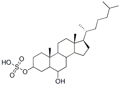 6-hydroxycholestan-3-yl sulfate Struktur