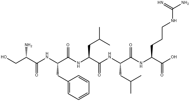 H-SER-PHE-LEU-LEU-ARG-OH Structure