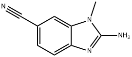 1H-Benzimidazole-6-carbonitrile,2-amino-1-methyl-(9CI) Struktur