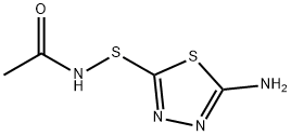 Acetamide,  N-[(5-amino-1,3,4-thiadiazol-2-yl)thio]- Struktur