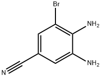 3,4-DiaMino-5-broMobenzonitrile Struktur