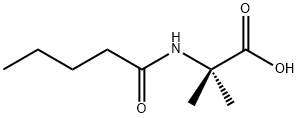 Alanine,  2-methyl-N-(1-oxopentyl)- Struktur