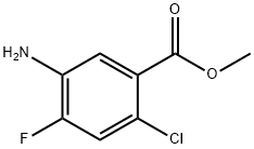 5-氨基-2-氯-4-氟苯甲酸甲酯 結(jié)構(gòu)式