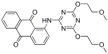 1-[[4,6-Bis(2-methoxyethoxy)-1,3,5-triazin-2-yl]amino]-9,10-anthracenedione Struktur