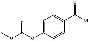 4-Methoxycarbonyloxybenzoicacid Struktur