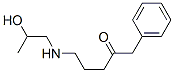 5-(2-hydroxypropylamino)-1-phenyl-pentan-2-one Struktur