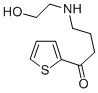 1-Butanone, 4-((2-hydroxyethyl)amino)-1-(2-thienyl)- Struktur