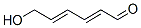 6-hydroxyhexa-2,4-dienal Struktur