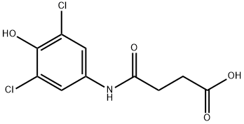 N-(3,5-dichloro-4-hydroxyphenyl)succinamic acid Struktur