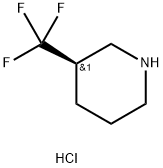 (R)-3-(Trifluoromethyl)piperidine hydrochloride Struktur