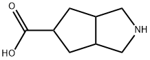 Hexahydrocyclopenta[c]pyrrole-5-carboxylic acid Struktur