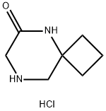 5,8-Diaza-spiro[3.5]nonane-6-one hydrochloride Struktur