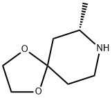 (7S)-7-methyl-1,4-dioxa-8-azaspiro[4.5]decane Struktur