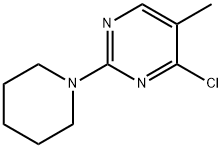 4-chloro-5-methyl-2-piperidinopyrimidine Struktur