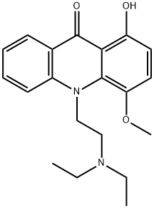 10-(2-(Diethylamino)ethyl)-1-hydroxy-4-methoxy-9(10H)-acridinone Struktur