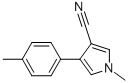 1-METHYL-4-(4-METHYLPHENYL)-1H-PYRROLE-3-CARBONITRILE Struktur