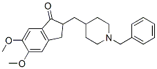 (RS)-2-[(1-BENZYL-4-PIPERIDYL)METHYL]-5,6-DIMETHOXYINDAN-1-ONE Struktur