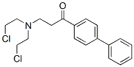 4-(3'-di(2-chloroethyl)aminopropionyl)biphenyl Struktur