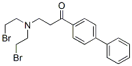 4-(3'-di(2-bromoethyl)aminopropionyl)biphenyl Struktur