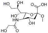 N-(Hydroxyacetyl)-2-O-Methyl-α-neuraMinic Acid Struktur