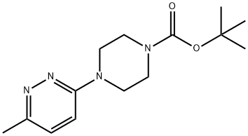 tert-butyl 4-(6-methylpyridazin-3-yl)piperazine-1-carboxylate Struktur