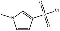 3-(Chlorosulphonyl)-1-methyl-1H-pyrrole Struktur