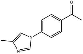 1-(4-(4-Methyl-1H-imidazol-1-yl)phenyl)ethanone Struktur