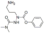 N(alpha)-(N,N-dimethylcarbamoyl)-alpha-azaornithine phenyl ester Struktur