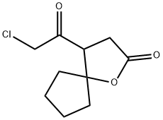 1-Oxaspiro[4.4]nonan-2-one, 4-(chloroacetyl)- (9CI) Struktur