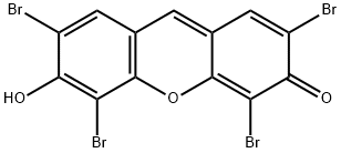 2,4,5,7-TETRABROMO-6-HYDROXY-3-FLUORONE Struktur