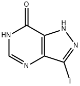 3-IODO-1,4-DIHYDRO-PYRAZOLO[4,3-D]PYRIMIDIN-7-ONE Struktur