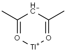 (pentane-2,4-dionato-O,O')thallium Struktur