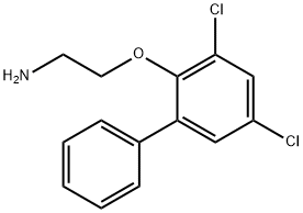 2,4-dichloro-6-phenylphenoxyethylamine Struktur