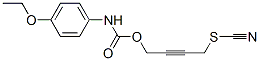 N-(p-Ethoxyphenyl)carbamic acid 4-thiocyanato-2-butynyl ester Struktur