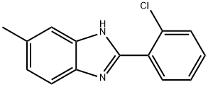 2-(2-CHLORO-PHENYL)-5-METHYL-1H-BENZOIMIDAZOLE Struktur