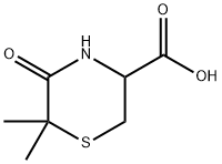 (3S)-6,6-DIMETHYL-5-OXOTHIOMORPHOLINE-3-CARBOXYLIC ACID Struktur